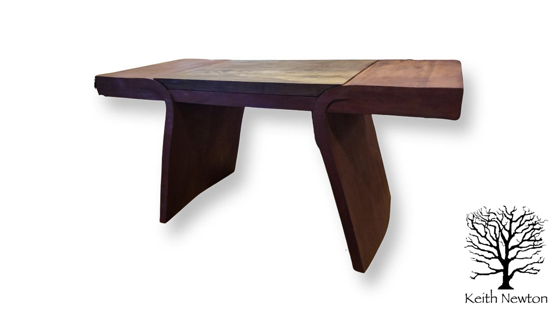 Bloodwood Veneer Desk - Keith Newton